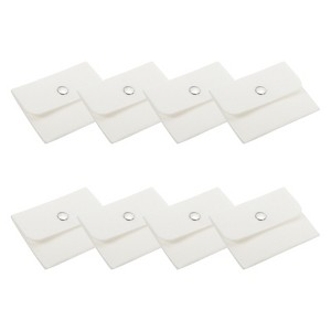 Unique Bargains Earrings Bracelets Velvet Pouches Snap Button Portable Jewelry Storage Bag 8 Pcs - 1 of 4