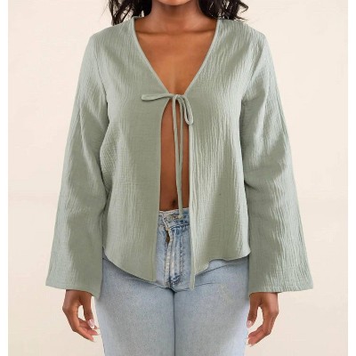 Women's Melrose Tie Blouse - nlt