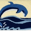 Jellybean Dolphin Breach Doormat – 20”x30” Indoor/Outdoor Coastal – Washable, Durable Ocean-Themed Entry Mat - 2 of 3