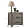 Accent Cabinet Modern Drawer Storage with Metal Glides for Bedroom 24.41in - 3irtyhousy - 4 of 4