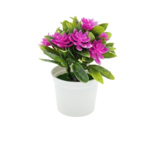 Unique Bargains Artificial Plants Pot Plastic 5.51"x4.72"x6.30" 1 Pcs - 1 of 4