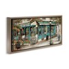 Stupell Industries European City Streets Caf� Scene Floating Frame Canvas Art, Brown, 25" x 11" - 2 of 4