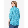 Woman Within Plus Size Pintucked Button Down Gauze Shirt - 3 of 4