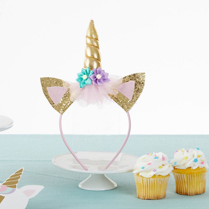 Kate Aspen Gold Glitter Unicorn Happy Birthday Decor Kit | 00204PK, 4 of 10
