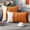 REGALWOVEN Velvet Soft Decorative Square Patchwork Throw Pillow Covers  2 Pcs - 2 of 4