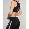 Women's Curves Confidence Striped Workout Sports Bra - Yelete - 3 of 3