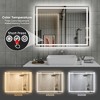 JUJABU Bathroom Vanity Mirror with 3 Light Colors, Anti-Fog, Shatterproof, Waterproof - 4 of 4