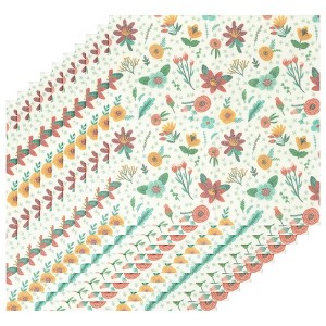 Unique Bargains Cute Pattern Microfiber Multipurpose Reusable Absorbent Kitchen Towels 14" x 14" - 1 of 4
