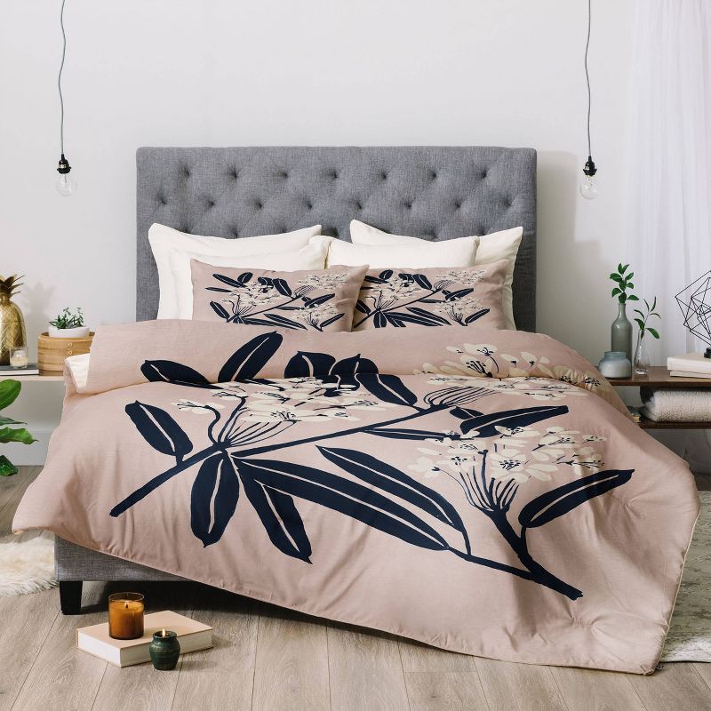 King Megan Galante Boho Botanica Comforter Set Brown - Deny Designs, 3 of 8