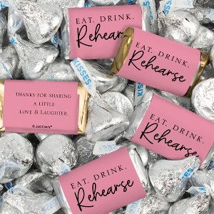 116 Pcs Wedding Rehearsal Dinner Candy Favors Miniatures Chocolate & Kisses (1.50 lbs) - 1 of 2