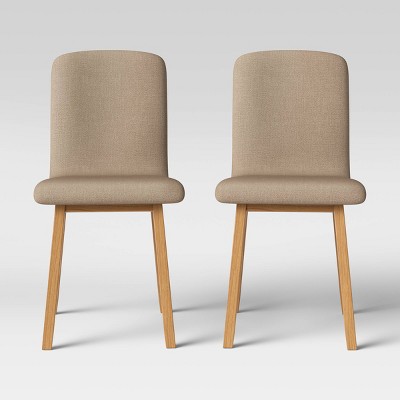 Set of 2 Bora Natural Wood Leg Dining Chairs - Project 62™