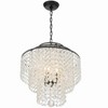 Crystorama Lighting Gabrielle 4 - Light Chandelier in  Matte Black - 2 of 4