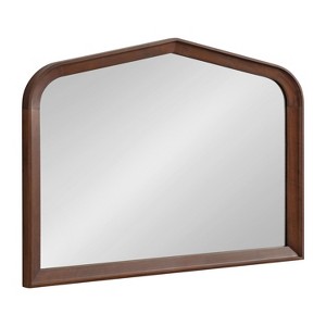 Kate and Laurel Tudor Arch Wall Mirror, 36x28, Walnut Brown - 1 of 4