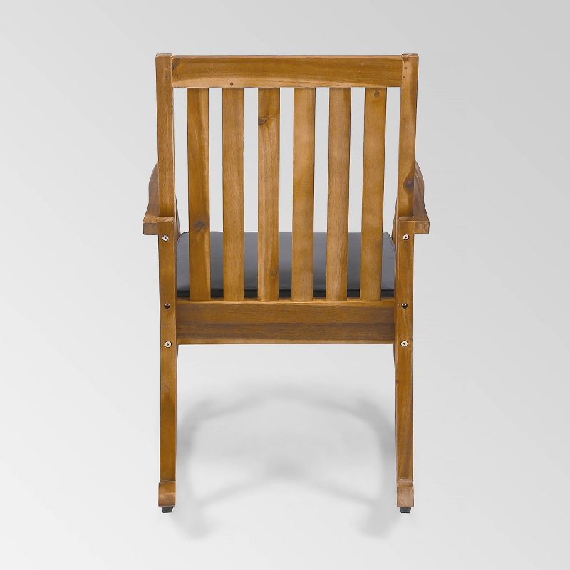 Montrose Acacia Wood Patio Rocking Chair Teak - Christopher Knight Home, 4 of 6