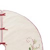 C&F Home Cardinal Cane Embroidered Christmas Tree Skirt - image 3 of 4