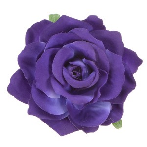 Unique Bargains Fabric Floral Wedding Party Rose Hair Clip Brooch 1 Pc - 1 of 4