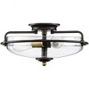 Quoizel Lighting Griffin 3 - Light Flush Mount in  Palladian Bronze - image 2 of 4