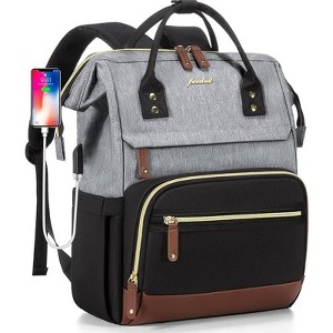 Backpack for Women 15.6 inch Laptop Backpack Purse Waterproof Backpacks Casual Business Computer Backpack - 1 of 4