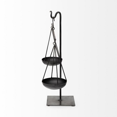 HomeRoots 13" Libra Black Vintage Decorative Scale