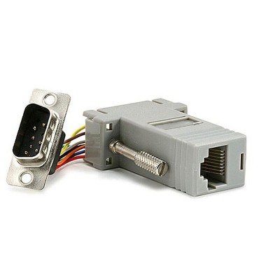 Monoprice DB9 Male to RJ-45 Modular Adaptor - Grey