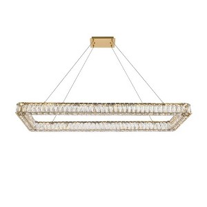 Elegant Lighting Monroe 1 - Light Pendant in  Gold - 1 of 4