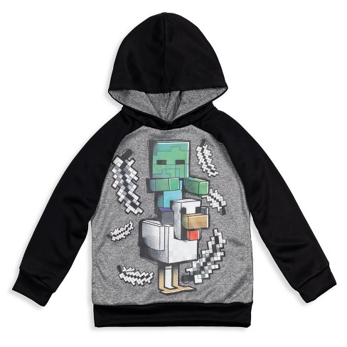 Minecraft Youth Large Green Creeper Suit Zip Up Hoodie