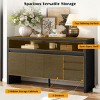 MDF Storage Cabinet,Accent Cabinet with 3 Drawers and Open Shelf,Multi-Functional Storage Sideboard for Entryway or Living Room-Cuddlewood - 3 of 4