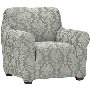 Collections Etc Jacquard Medallion Design Slipcover Furniture Protector