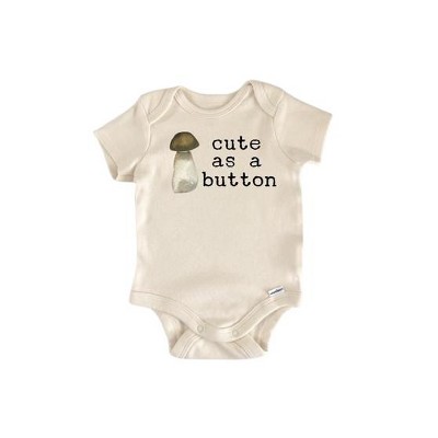 Mushroom Fungi Vegan - Baby Boy Girl Clothes Infant Onesie® Funny Cute Newborn GS1
