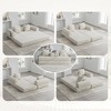 KTMBDW Sleeper Sofa Bed, Corduroy Folding Mattress Couch with Fixed-Shape Frame, Floor Sofa Lounge Couch for Living Room Bedroom - 3 of 4