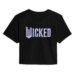 Women's - Wicked - Sparkle Logo Cropped Graphic T-Shirt - 1 of 4