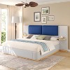 KTMBDW Queen(King) Size Bed Frame/Upholstered Platform Bed/Strong Wooden Slats/No Box Spring Needed/Easy Assembly - 2 of 4