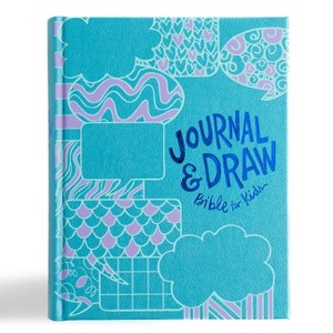 CSB Journal and Draw Bible for Kids, Teal Leathertouch Over Board - by  Csb Bibles by Holman (Leather Bound) - 1 of 1