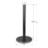 happimess Avery Modern Classic Metal with Non Slip Weighted Marble Base Paper Towel Holder - 4 of 4
