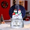 6 FT Christmas Inflatable Decoration Inflatable Snow Globe with Snowman Family Funny Blow Up Yard Decorations for Holiday Party Yard Lawn Garden Decor - 3 of 4