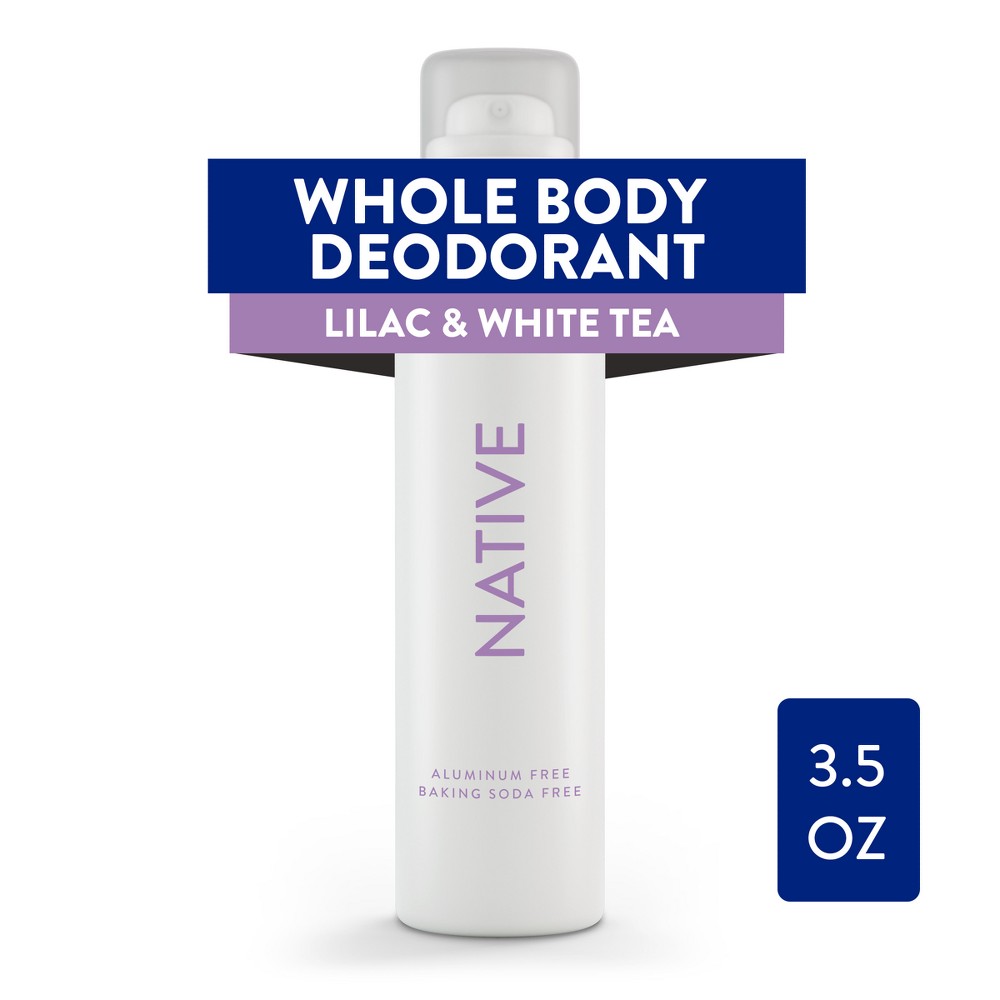 Photos - Deodorant Native Whole Body  Spray - Lilac & White Tea - Aluminum Free - 3.5oz 