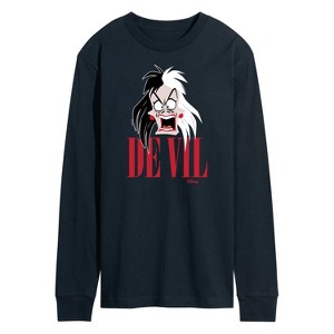 Men's - Disney Villains - Valentine's Day Long Sleeve Graphic T-Shirt - 1 of 3