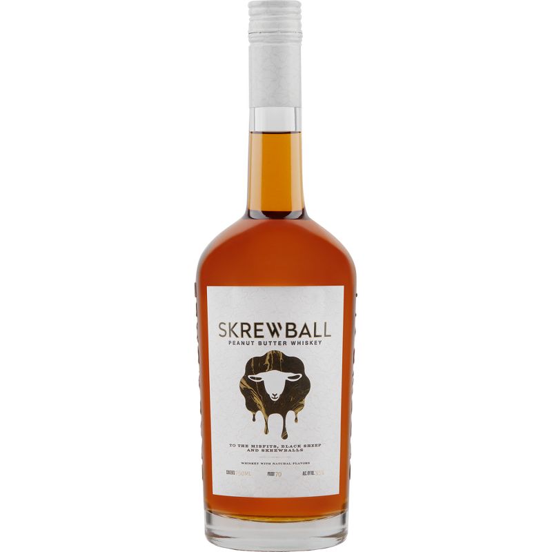 Skrewball Peanut Butter Whiskey - 750ml Bottle, 1 of 9