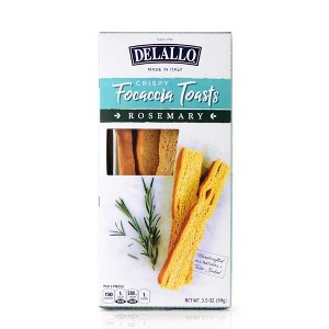 DeLallo Rosemary Focaccia Toasts 3.5 oz. (3 pack) - 1 of 2