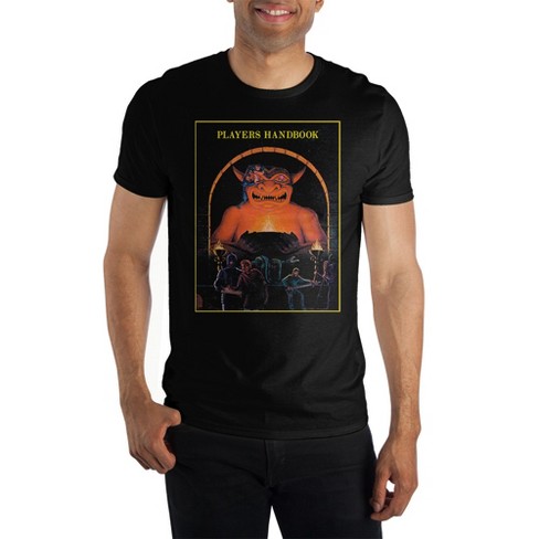 Dungeons & Dragons Player's Handbook Mens Black Graphic Tee Shirt - image 1 of 1