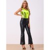 INSPIRE CHIC Women's U-Neck Stretchy Slim Fit Shiny Sparkly Metallic Tank Top - 2 of 4