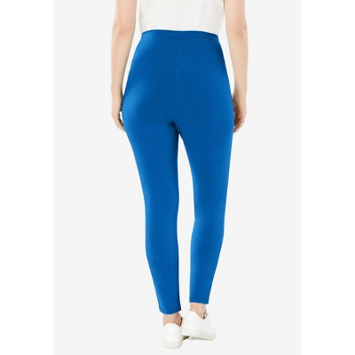Woman Within Stretch-Cotton Knit Pull-On Leggings - image 3