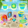 Probe Hues 40pc Beach Toys Set Sand Vehicles Bucket Molds Mesh Bag Kids - 3 of 3