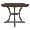 CAVINAS Round Dining Table Set for 4 Fabric Chairs with Special-shaped Table Legs, Storage Shelf for Dining Room - 2 of 4