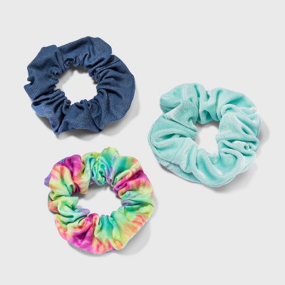 Girls' 3pk Scrunchie with Tie-Dye Hair Elastic - Cat & Jack™