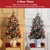 3Ft Pre-Lit Artificial Christmas Tree - Mini Tabletop Xmas Tree with Base, 8 Lighting Modes, Dual-Color Lights for Home Office Party Holiday Decor - 4 of 4