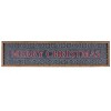 Elegant Holiday Merry Christmas Wall Sign – 8"H – Metal & Wood – Black, Red, White – By Melrose - 2 of 3