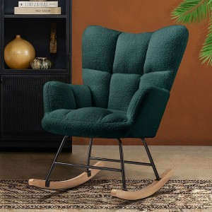JIONJOY Upholstered Rocking Chair - 1 of 4