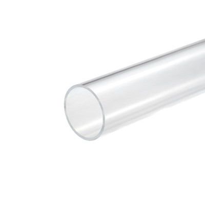 Unique Bargains Lamp and Lantern Water Cooling System Acrylic Rigid Round Pipe Clear 10"