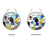 Chloe Lighting Bubbles Geometric-Style Stained Glass Window Panel 13" - 4 of 4